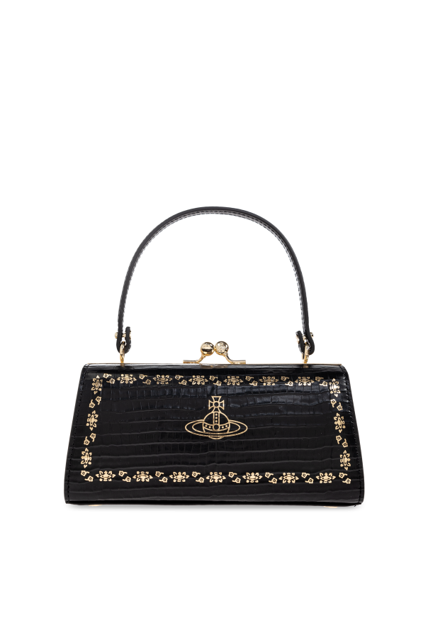 トートバッグ Vivienne Westwood Vivienne Westwood Saffiano DOLL handbag 52 Doll XL Bag in ANTHRACITE | Vivienne Westwood®